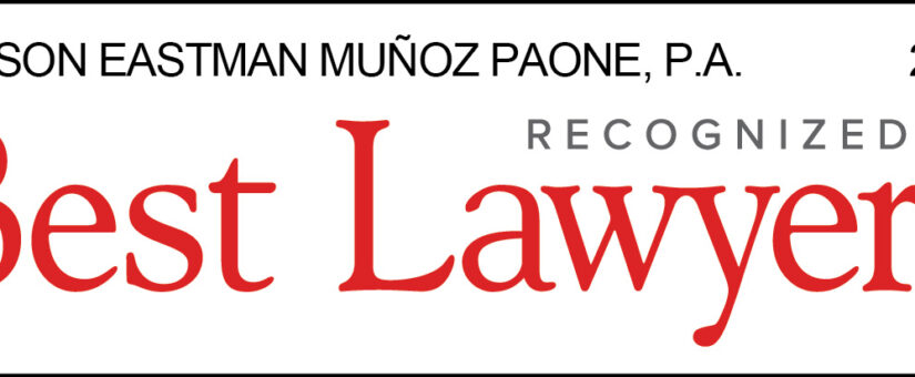 Two (2) Named Partners of Davison Eastman Munoz Paone, P.A. Law Firm Listed Among 2024 Best Lawyers