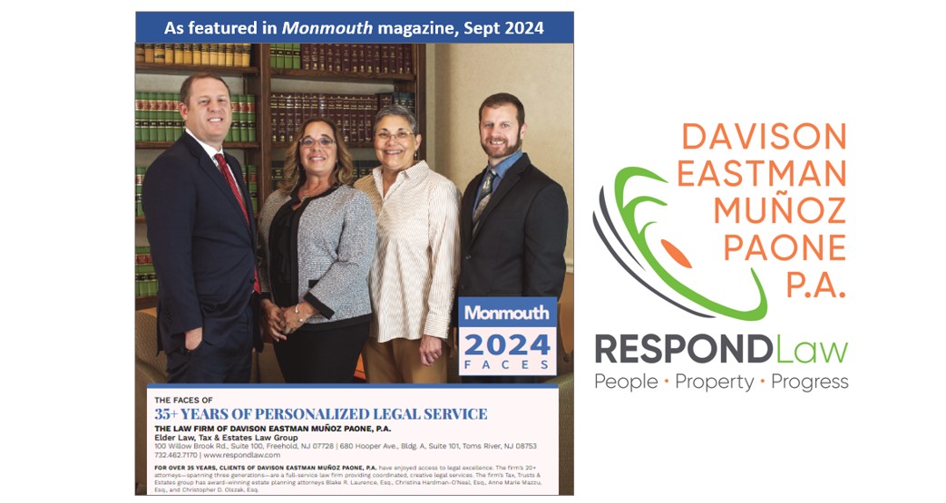 Firm Elder Law, Tax & Estate Planning Group Featured in MONMOUTH Magazine