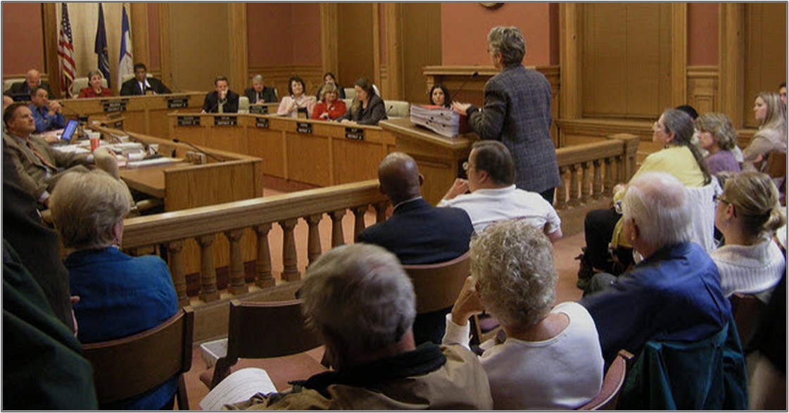 request for a variance hearing new development